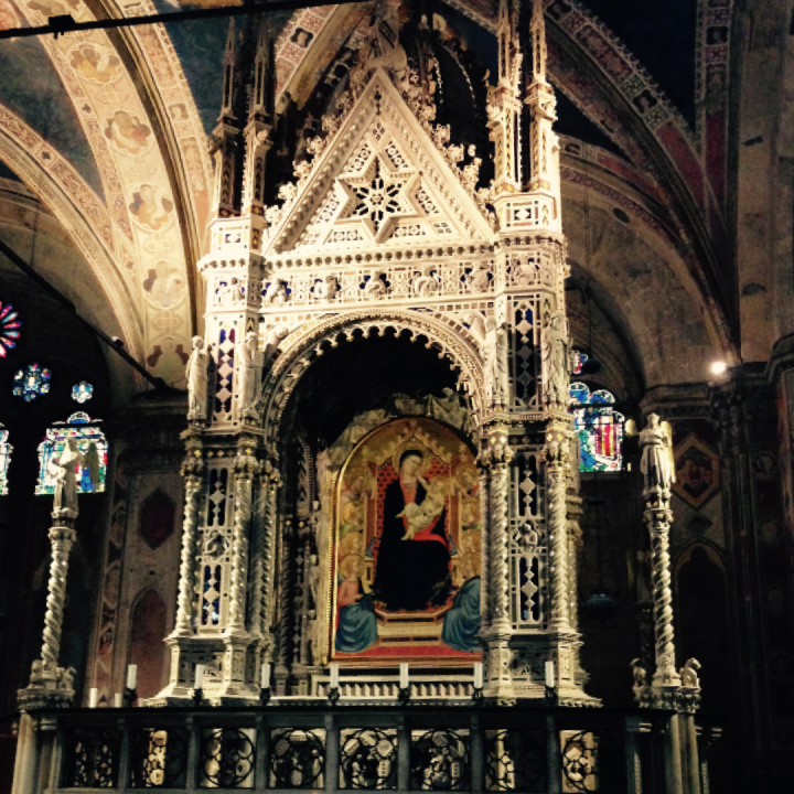 Gothic Altarpiece Orsanmichele Church Florence